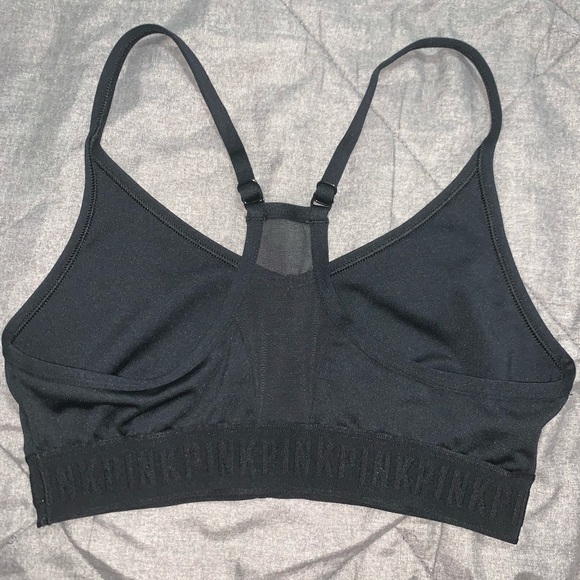 VS PINK Black Sports Bra - Picture 2 of 2